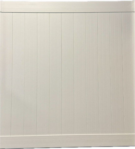 White Vinyl Privacy Fence Panels (product sample)