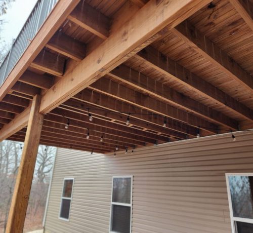 KDAT pressure treated wood framing